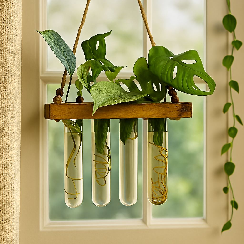 Hanging propagation station in a window